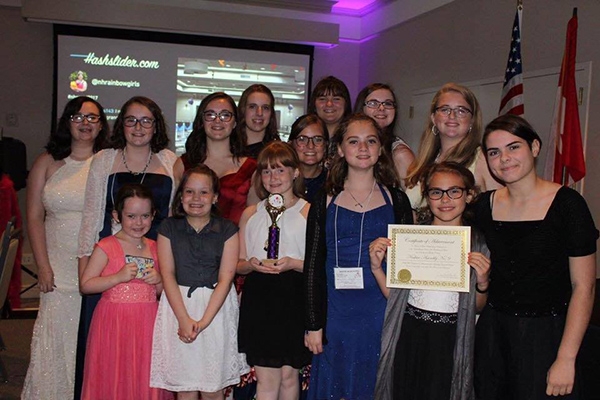 nashua rainbow girls at banquet